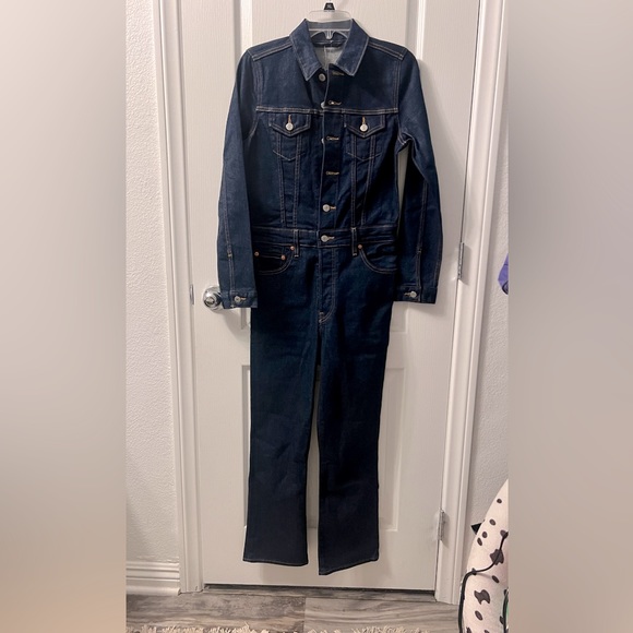 Levi’s All in Kickflare Jumpsuit in Tricked out Medium wash Small size - Picture 6 of 16